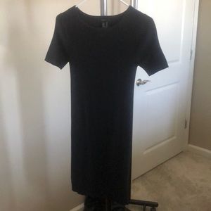Form fitting black dress